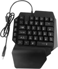 Gadpiparty 1pc Left-Handed Single-Hand Mechanical Gaming Backlight Function Compact and Portable Design for and Gaming Ergonomic for Mobile Use