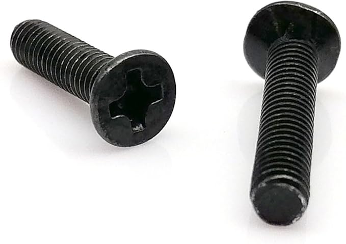 UAMOU 50pcs M1.4 to M2.5 Small Micro Tiny Mini Bolt Screw for Electronics Laptop Tablet Computer Phone Camera Toys Car Printer Repair Fix Cheerfully (Color : Black Carbon Steel Size : 8MM_M2.5)