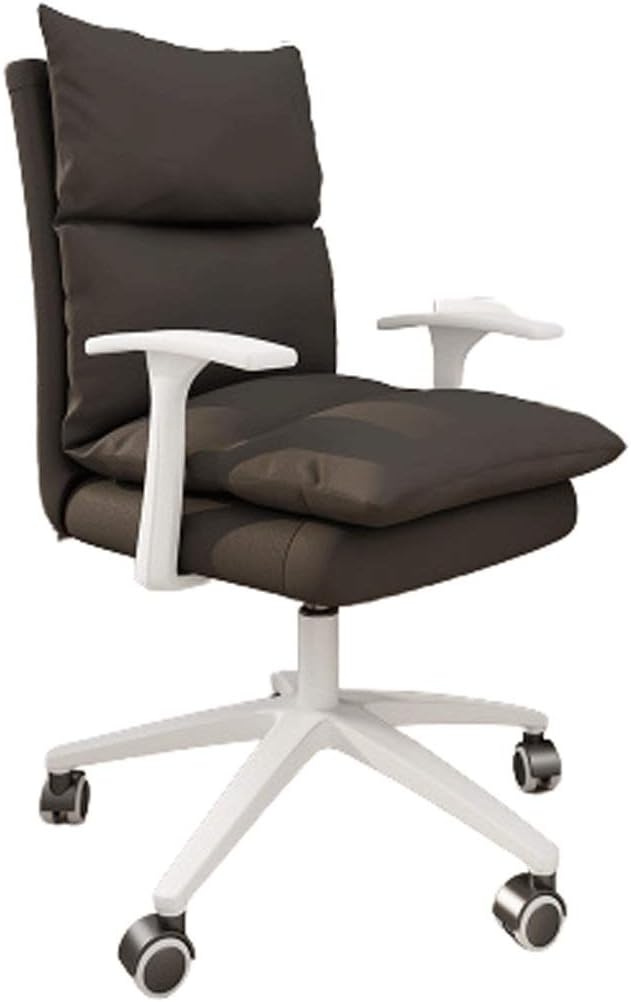 YYDS Chair Cute Girls Gaming Chair Computer Office Chair with Nylon Feet Ergonomic Racing Chair Desk Chair for Home and Office Ergonomically (Size : Dark Gray)