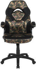 Ergonomic Office Chair Gaming Chair with Adjustable Height 360° Swivel Flip-up Arms Mesh Backrest for Home &amp Study