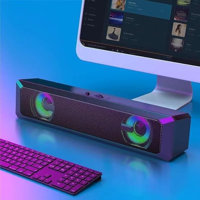 Wired Powerful Computer Speaker Bar Stereo Subwoofer Bass Music Player Surround Sound Box for PC Theater TV