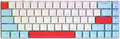Cherry MX-LP 2.1 Compact Wireless Gaming Keyboard. RGB MX Silver Speed Switches. RGB Lighting Low-Profile MX Precision switches. 65% Size. 68 Keys. (Red White &amp Blue)