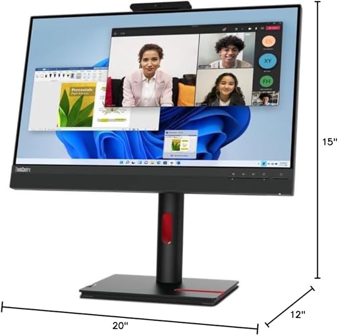 Lenovo ThinkCentre Tiny-in-One 24 Class Webcam LED Touchscreen Monitor - 16:9-4 msFull HD 1920x1080