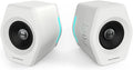 G2000 32W PC Computer Speakers for Gaming Desktop PC Laptop Mac Computer Woofer Speakers Bluetooth USB 3.5mm AUX Inputs RGB Lights Multimedia Speakers White (Renewed)