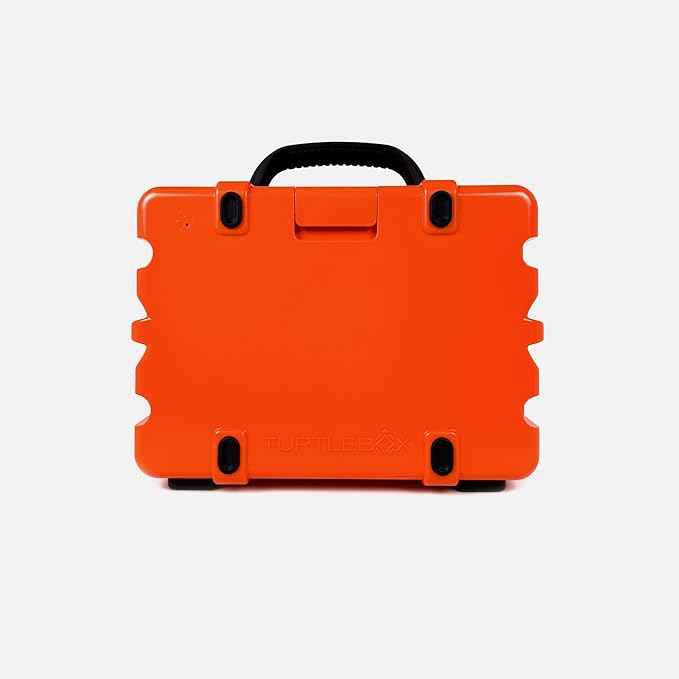 Turtlebox Original Gen 3: Portable Outdoor Bluetooth Speaker – Ultra-Loud (120dB) Waterproof (IP67) Rugged Impact-Resistant 3-Day Battery | Party Mode: Unlimited Pairing for Stereo Sound Orange