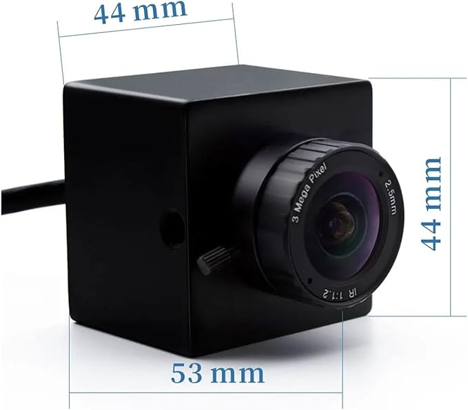 2mm Wide Angle Fisheye Lens Square Mini Camera Surveillance 2 4MP HD Video for Industry Security IP Camera