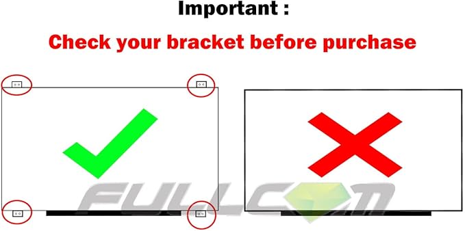 New LCD Replacement Screen HD+ 1600x900 (Non Touch) 17.3 Inch (with Brackets) 30 Pin for Lenovo IdeaPad 320-17IKB 80XM for Laptop/Display/Screen/LCD Application