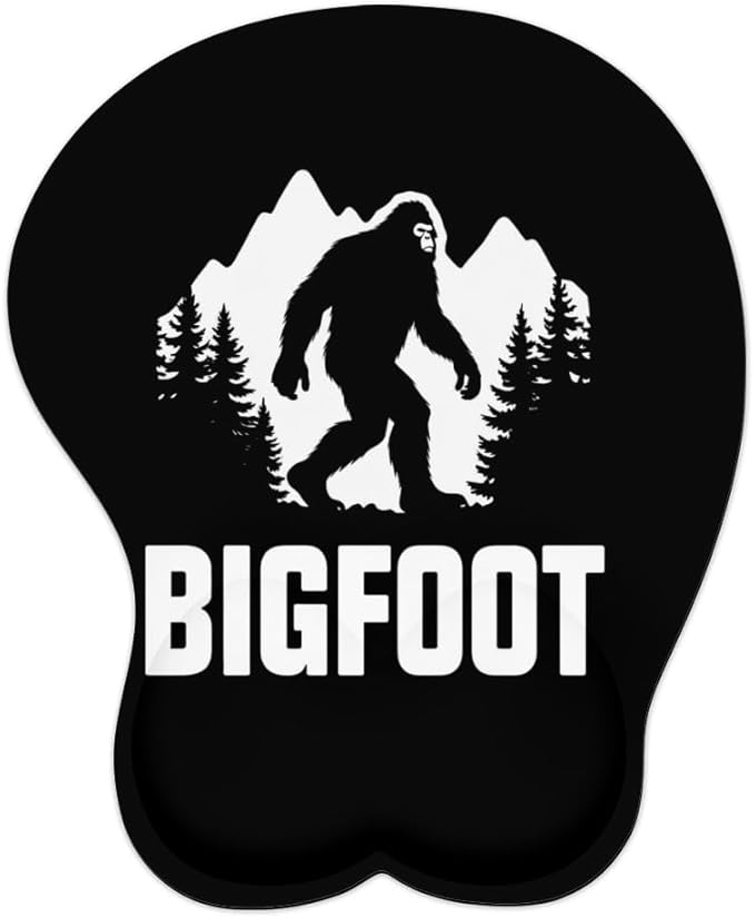 Mousepad Bigfoot Mountain Ergonomic Wrist Support Non-Slip Base Mouse Mat with Wrist Rest Computer Mousemat for Desk Work Accessories Pad