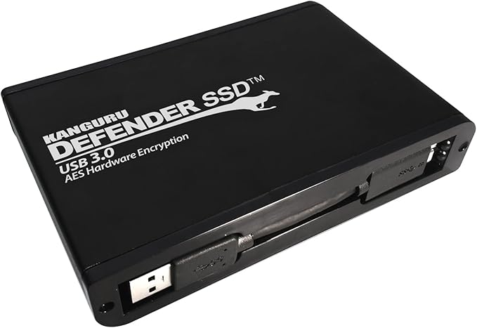 Kanguru Defender SSD 35 – 4TB Secure Portable Solid State Drive – Hardware Encryption - SuperSpeed USB 3.0