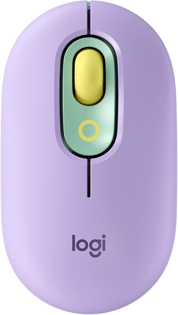 Logitech POP Mouse Wireless Mouse with Customizable Emojis SilentTouch Technology Precision/Speed Scroll Compact Design Bluetooth Multi-Device OS Compatible - Daydream Mint