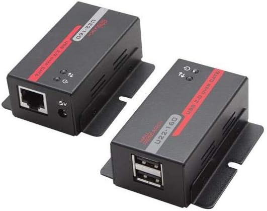 Hall Research U22-160 USB 2.0 over UTP Extender with 2-Port Hub