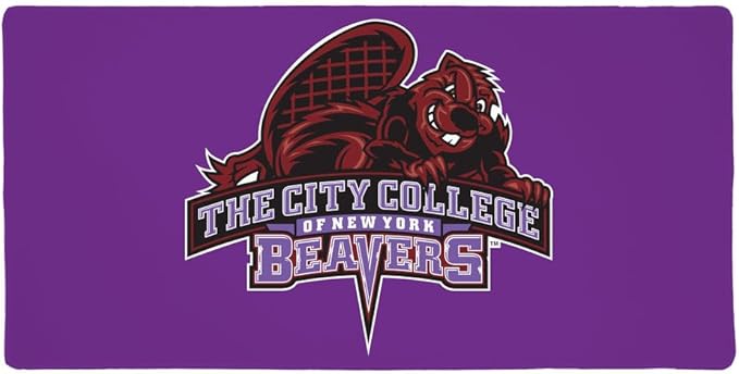 City College of New York Primary Logo Large Gaming Mouse Pad Desk Mat with Stitched Edges Non-Slip Base for Gamer Home and Office 31.5 x 15.7