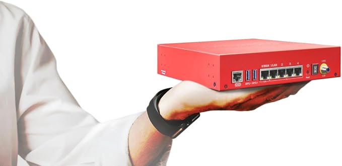 Trade Up to WatchGuard Firebox T125 with 1 Year Total Security Suite - Tabletop Firewall 1x 2.5Gb + 4X 1Gb Ports High-Speed Security for Branch Offices (WGT125671)