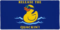 Release The Quackin' Kraken Rubber Duck Funny Humor Large Gaming Mouse Pad Desk Mat with Stitched Edges Non-Slip Base