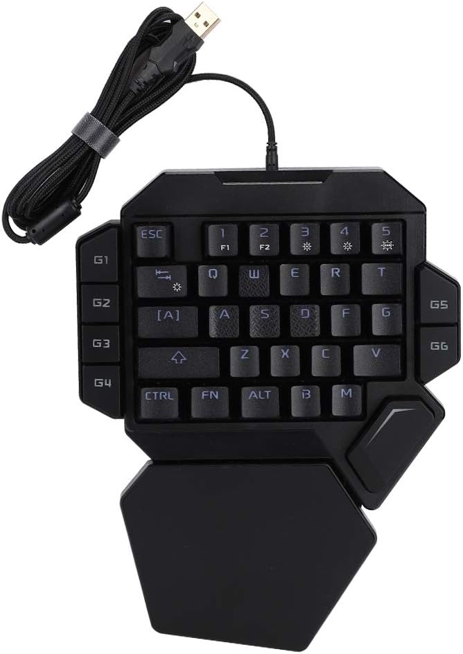 Mechanical Keyboard Computer Keyboards Onehanded Keyboard RGB Blacklight Mechanical Keyboard with Macro Definition Function Gaming Keyboard for PC Desktop Computer