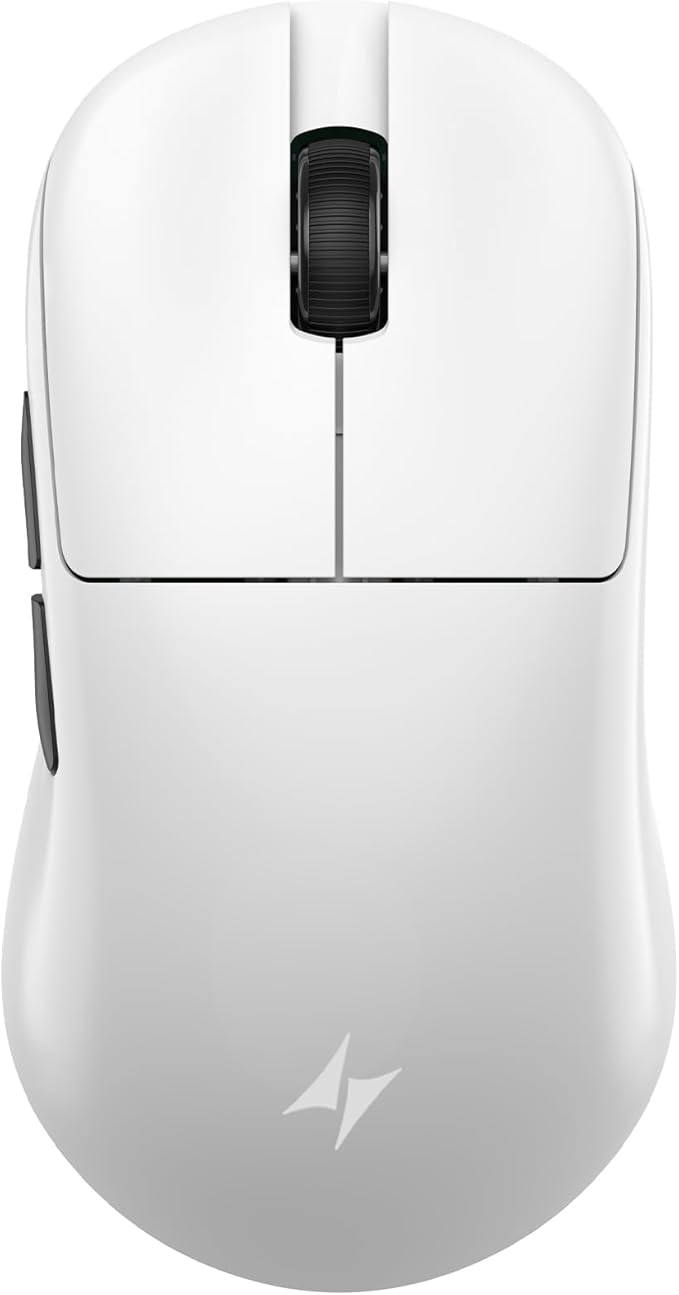 ATK Blazing Sky U2 V2 Wireless Gaming Mouse PAW3950 Ultra Sensor Nordic 54L15 MCU 8K Palling 2.4G/Wired (White Mini)