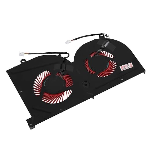 New Efficient Cooling Fan of The GS73VR Compatible Portable Computer for GS63VR GS73VR Series BS5005HSU2L1 4 Pins 73g Black+red Desemble