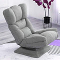 TBQATNTS Reclining Folding Floor Gaming Chair for Homehigh Back Folding 360-Degree Swivel Floor Lazy SofaChair Padded Backrest Lounger Sleeper Game Rocker for Teens Adults1