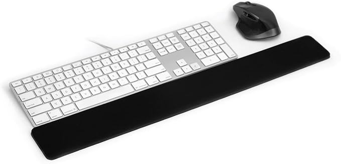 GRIFITI Slim Wrist Pad 24 x 4 x 0.375 Inch Extra Long Slim Profile Keyboard &amp Mousepad Wrists Rest for 1/4 Inch Thick Slim Keyboard with Trackpad or Mouse Ergonomic Support