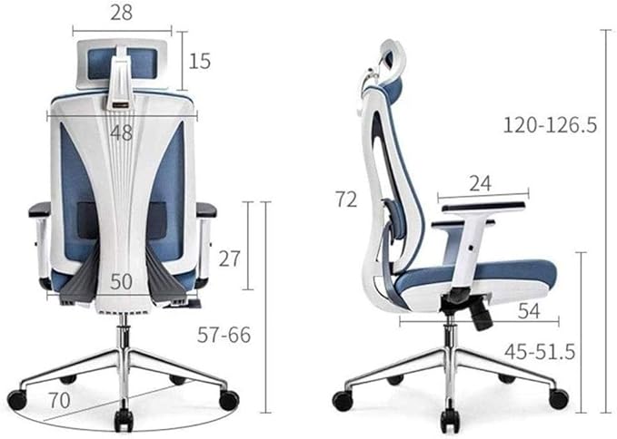 Office Chair Gaming Chair Computer Chair Ergonomic Chair Computer Chair Home Engineering Office Chair Comfortable Reclining Gaming Seat Waist Support (Color : C)