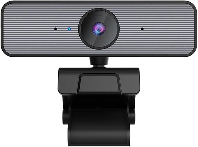 GIZNXBA Webcam with Microphone 2 Noise-Canceling Mics 90° Wide-Angle Lens &amp Autofocus Plug and Play Auto Light Correction PC Camera for Streaming Gaming Works Online Teaching(1080p)