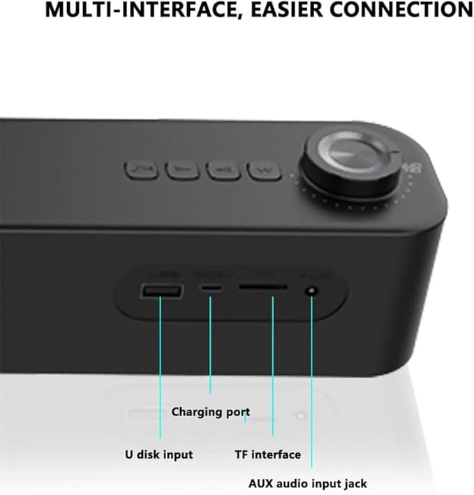 Computer Speakers for Desktop Computer Speakers Speaker Surround Sound Subwoofer for Computer PC Laptop USB Wired Dual Music Player Mini Soundbar(OneColor)