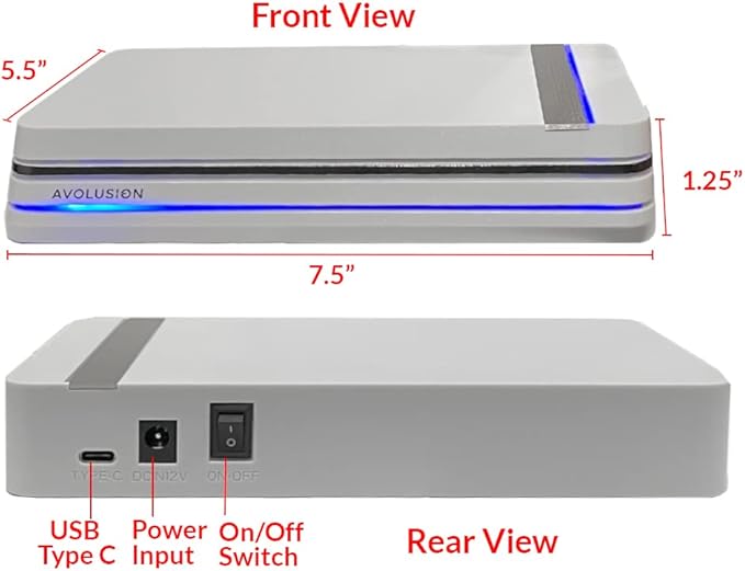 Avolusion PRO-X (White) 4TB USB 3.0 External Gaming Hard Drive for PS5 Game Console (Renewed)