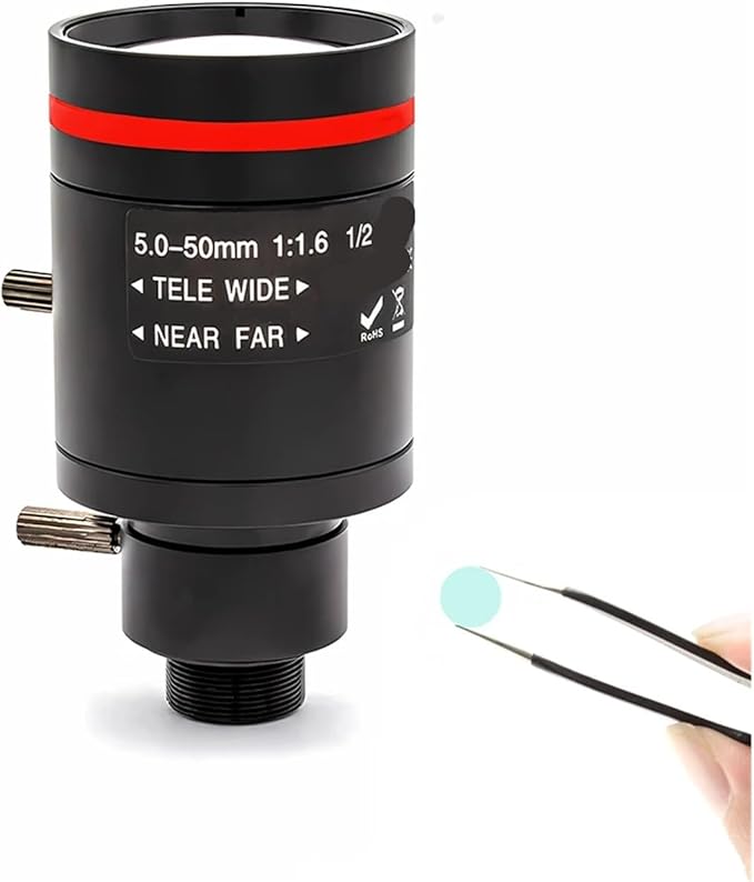 HD 5MP Varifocal M12 Mount Lens 50mm 1 2 IR Filter Manual and Zoom for Security Camera Long Distance View