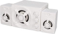 Zunate Computer Speakers USB Powered Small PC Speakers Stereo Subwoofer Multimedia Wired Speaker with RGB LED Light for PC Laptop (New Version White)