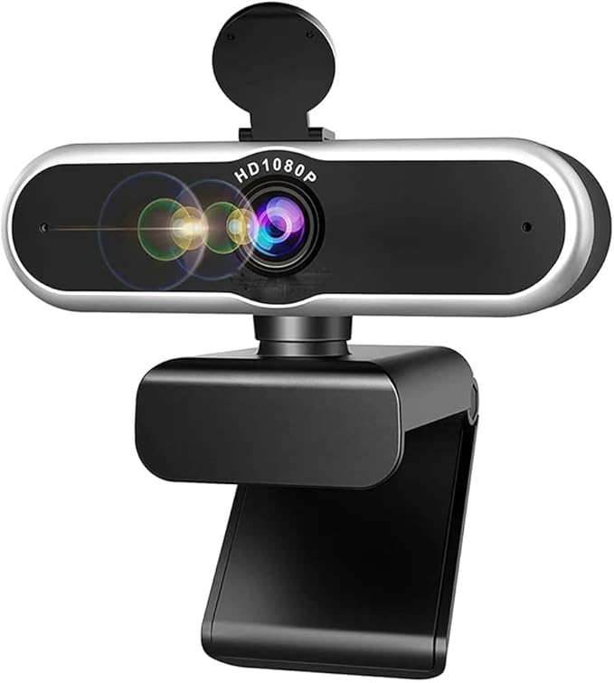 Webcam Web Camera with Microphones Computer for Online Meeting Classes Streaming