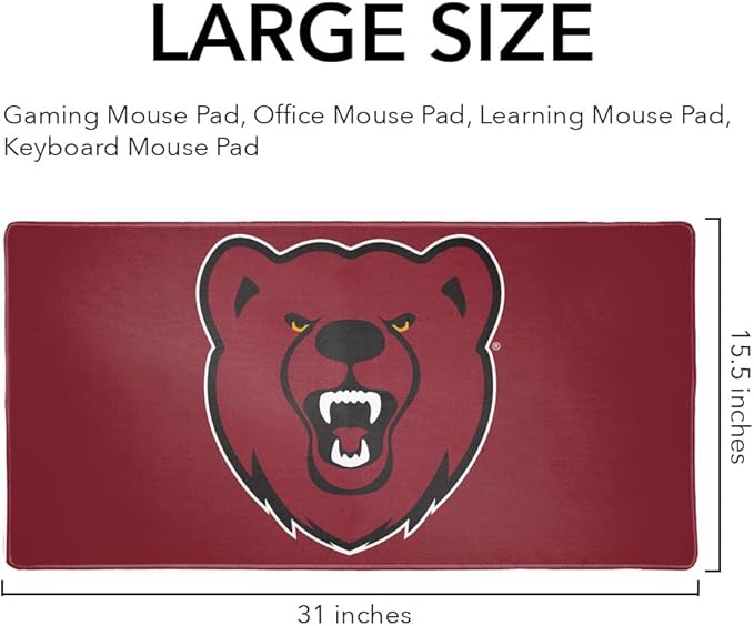 Ursinus College Primary Logo Large Gaming Mouse Pad Desk Mat with Stitched Edges Non-Slip Base for Gamer Home and Office 31.5 x 15.7