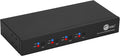 SIIG 4-Port Quad Computers Keyboard and Mouse Roaming Control Switch with USB 2.0 Hub KM Switch Support Windows Mac and Linux Switch Button HotkeysTAA Compliant (JU-SW4311-S1)