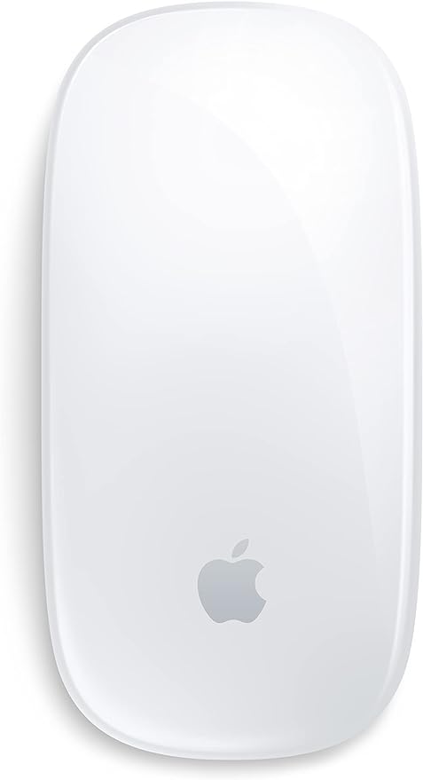 Apple Magic Mouse: Wireless Bluetooth Rechargeable. Works with Mac or iPad Multi-Touch Surface - White