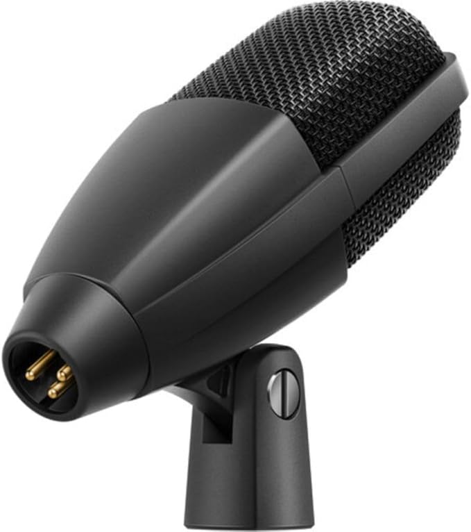 Sennheiser MD 421 KOMPAKT Multipurpose Cardioid Dynamic Microphone Bundle with Auray TT-6220 Telescoping Tabletop Microphone Stand (Black) XLR- XLR Cable