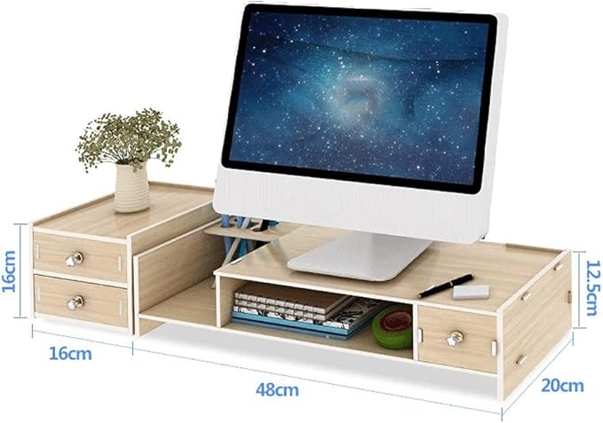 Computer Stand Display Heightening baseComputer Stand Computer Table Keyboard Base Desktop Storage Stand Display Heightening