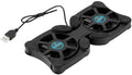 2pcs 70mm Universal Foldable USB Laptop Cooler Quiet Anti-Slip Heat Dissipation Cooling Fan Bracket for Most Laptop
