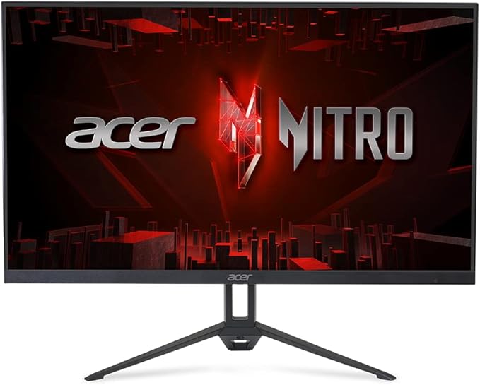 acer Nitro 27 Inch Full HD 1920 x 1080 IPS Gaming Monitor | AMD FreeSync Premium | 200Hz Refresh | Up to 0.1ms | Tilt | One Display Port 1.2 &amp One HDMI 2.0 | KG273 X1bmipx