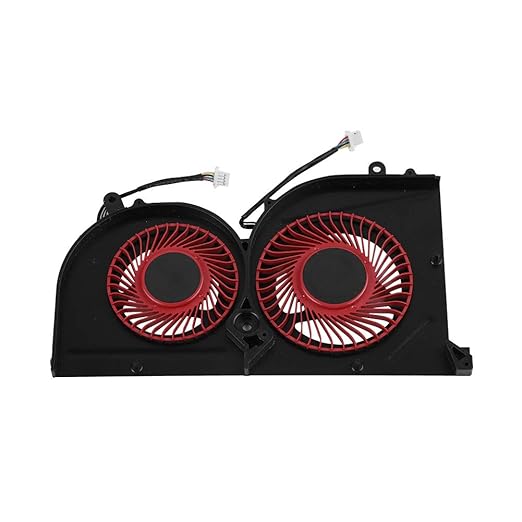 New Efficient Cooling Fan of The GS73VR Compatible Portable Computer for GS63VR GS73VR Series BS5005HSU2L1 4 Pins 73g Black+red Desemble