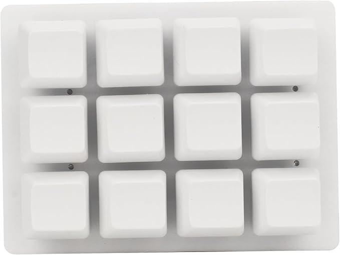 ZJchao Mechanical Gaming Keyboard Hot Swappable Mini LED Keypad Key 12 Red Switch White