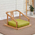 Floor Chair Indoor Adjustable Floor ChairSolid Wood Tatami Floor Mat Seats Japanese Legless Tea Chairs with Armrests and Backrest Portable Floor Chair Lazy Sofa for Bay Windows Meditation Chairs