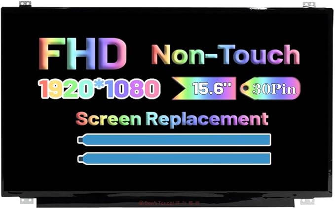 Non-Touch Screen Replacement for Lenovo ThinkPad E580 E585 E590 E595 FRU 02DL68 02DL688 SD10Q41533 15.6 FullHD 1080P 30 Pins LCD LED Display Panel （Not for HD
