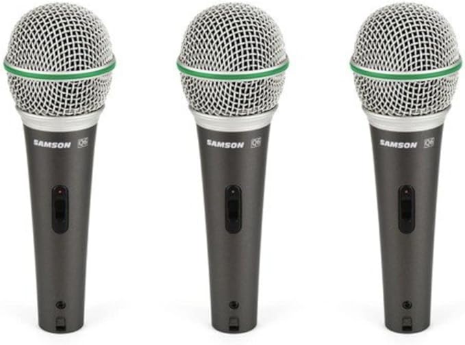 SAMSON Q6 Dynamic Microphone (3-Pack)