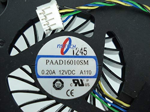 PAAD16010SM 0.20A 12VDC 4-Wire Cooling Fan for Laptops and Electronics