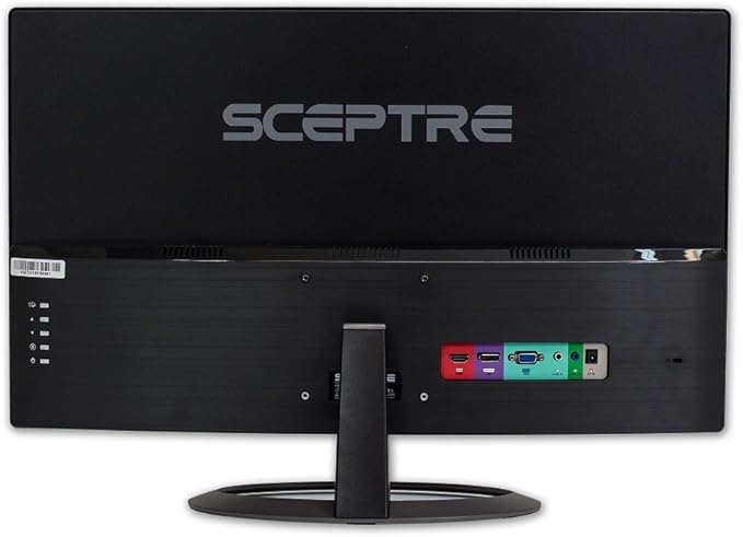 Sceptre 27 Curved 75Hz LED Monitor C278W-1920R Full HD 1080P HDMI DisplayPort VGA Speakers Ultra Thin Metal Black 1800R immersive curvature 2018Metallic Black