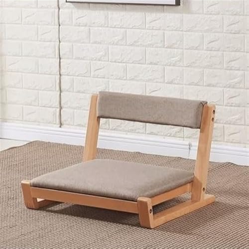 BTZHY Floor Chair Floor Chair Modern Wooden Chair Tatami Chair Japanese Floor Seat Cushion Multifunctional Seating for Guests Low Seat Lazy Sofa Floor Chair Indoor Furniture (Style 1)