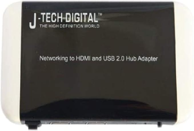 J-Tech Digital JTD-NET-HDMI-USB Networking to HDMI and USB Hub Adapter Through Ethernet Cable