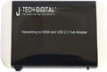 J-Tech Digital JTD-NET-HDMI-USB Networking to HDMI and USB Hub Adapter Through Ethernet Cable