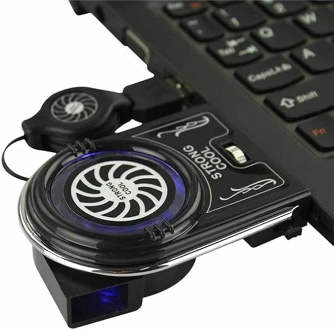 Mini Vacuum Strong Cool Air Extract Notebook Laptop Cooling Cooler Fan Pad Gaming