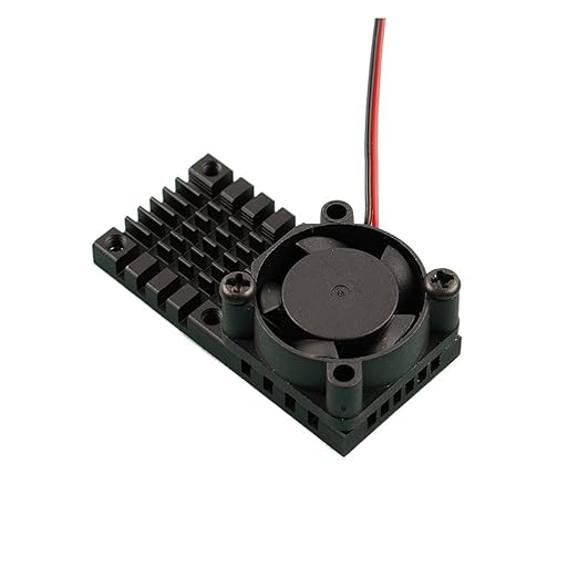 10 PCS 25x25mm 25 * 50mm Radiator and 5V 12V Cooling Fan Combination Aluminum Radiator Small Cooler(Color:50x25mm Radiator)