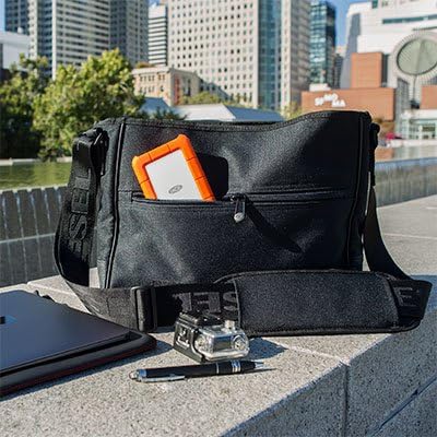 LaCie Rugged USB-C 2TB Portable External Hard Drive Drop Shock Dust Rain Resistant for Mac &amp PC (STFR2000800)